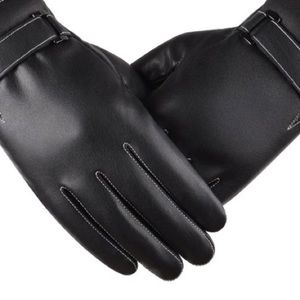 Men's Genuine Leather Gloves w/touchscreen ability